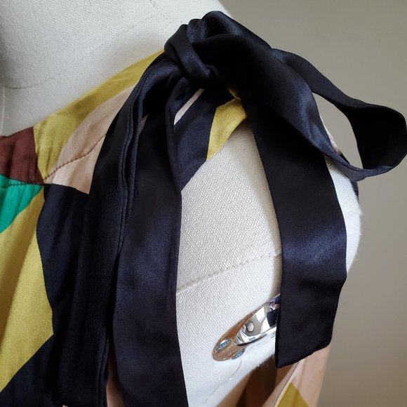 Tracy Reese 100% Silk Small Geometric Dress - Picture 6 of 9